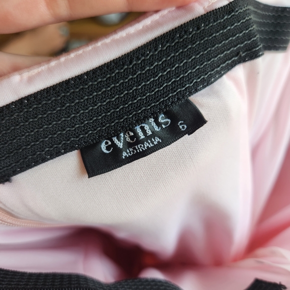 Pale Pink Satin-Like Mini Dress - Picture 4 of 5